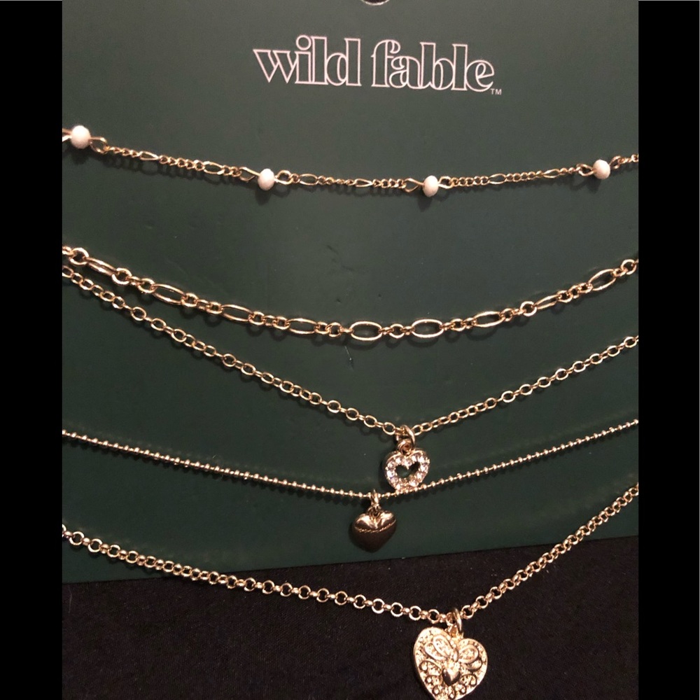 Beautiful Wild fable set of five necklaces